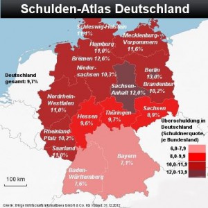 Schulden Atlas Deutschland