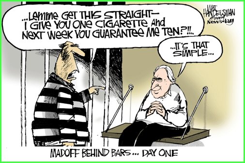Madoff Behind Bars