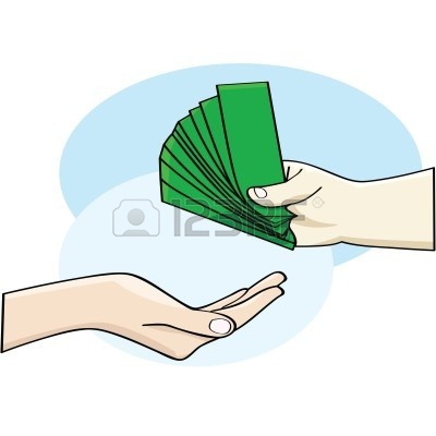 Giving money