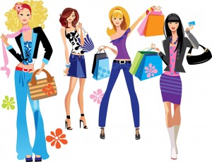 Girl shopping
