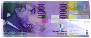 1000 Franken Schein