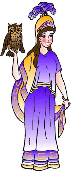 Athena, she is wise and generous of spirit