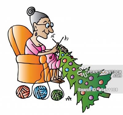 Knitting Christmas Tree