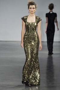 L_Wren_Scott_Spring_2012_Gold_Lame_Dress