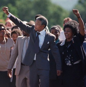 Nelson Mandela in NY After Prison Release
