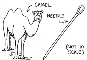 Bigger Camels, Smaller Needles