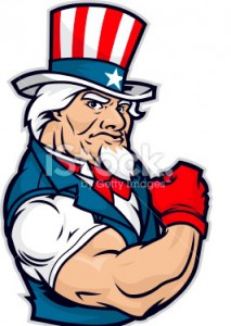 Uncle Sam Flexes his Muscles