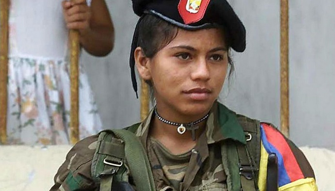 Woman warrior in Colombia