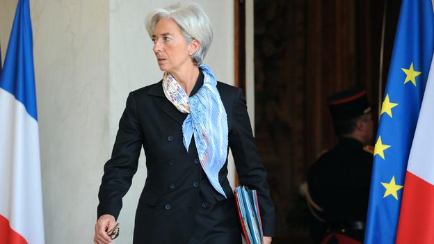 French Economy, Industry and Employment minister Christine Lagarde leaves the Elysee Palace on April 21, 2010 following the weekly cabinet meeting in Paris.     AFP PHOTO / LIONEL BONAVENTURE (Photo credit should read LIONEL BONAVENTURE/AFP/Getty Images)