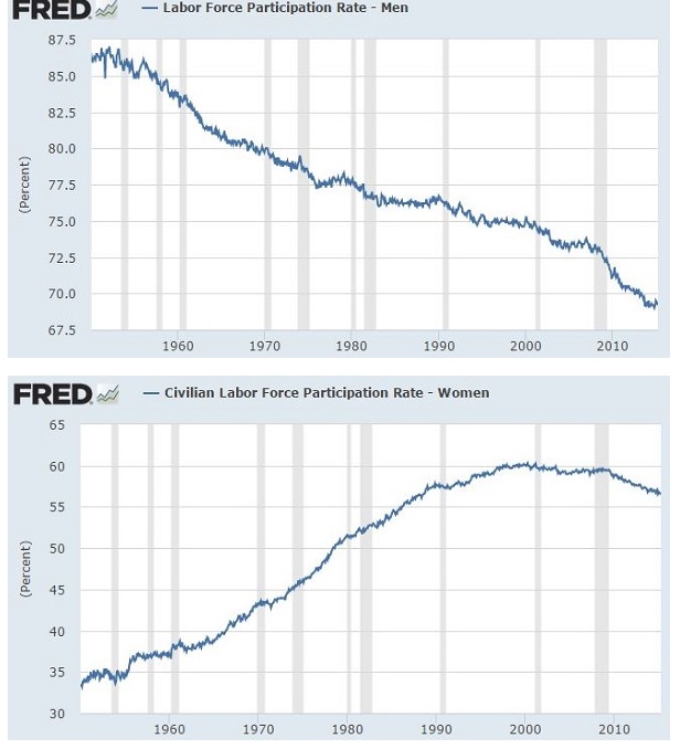 Participation of Men and Women in Labor Force